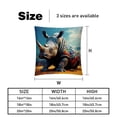 thumbnail image 5 of Rhinoceros Throw Pillows Set of 2 with Unique Patterns Covers - Available in 16x16, 18x18, and 20x20 Inches for Various Occasions - Includes Throw Pillow Inserts, 5 of 6