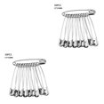 thumbnail image 3 of Bewildely 50 Uds. Alfileres de seguridad elásticos DIY costura portátil alfileres para manualidades 12x55mm Blanco K 12*55mm 2piezas Bewildely CBP588687, 3 of 6