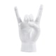 thumbnail image 3 of Estatua de mano de roca con gesto, colección de esculturas de mano, escultura de dedo moderna de resina Blanco Derecha, 3 of 9