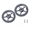 Black Two, variant on Sagargo 60mm Alloy Wheels for Folding Bike Cnc Bearing Small Wheels Black Two