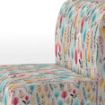 thumbnail image 4 of Designart « Soft Boho Fronds I » Fauteuil d'Appoint Rembourré à Fougères / Feuilles Roses - Fauteuil de Style Champêtre pour Chambre, 4 of 7