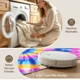 thumbnail image 5 of ODIKA Dye Marbled Ombre Swirl With Abstract Rainbow Hippie Accents Boho Tie Refined Foldable Easy Care for Master Suite, California King, Under Bed, 5 of 7