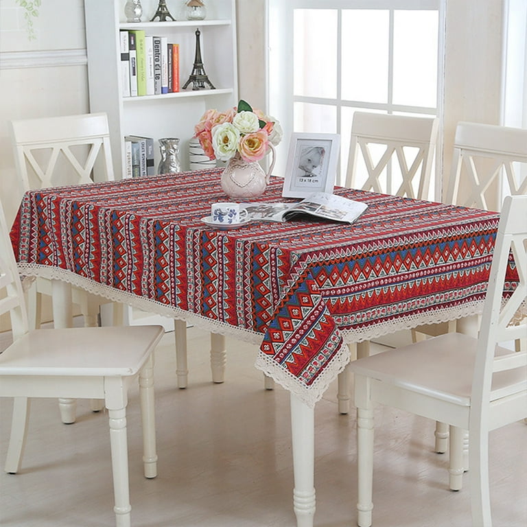 Starlight-rectangular Cotton Linen Tablecloth Table Cloth Linen 140x220 Cm  Elegant Tablecloth Rectangle For Home Dining Room Kitchen Table Decoration