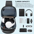 thumbnail image 6 of Htwon Men's Sling Bag Chest Shoulder Backpack Fanny Pack Crossbody Bag w/ USB Charging, 6 of 12