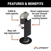 Lippert Ground Control® Automatic 5th Wheel RV Leveling System Rear Hall Effect Jack - Left Leg #305339
