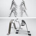 TUMALL Curtain Rod Brackets Heavy Duty Iron R Type Rod Holders Curtain