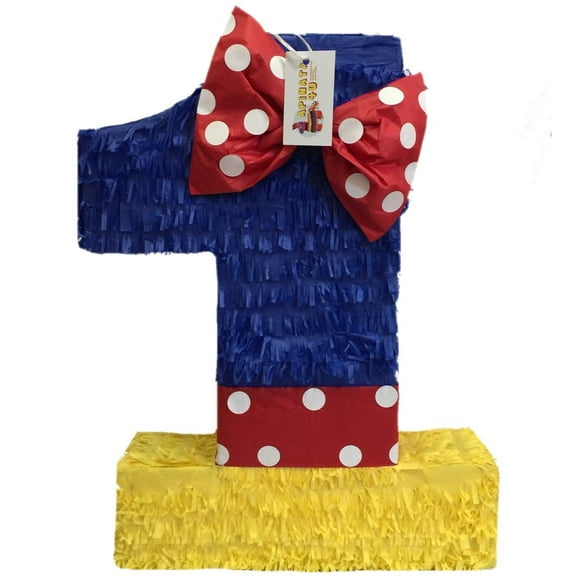 APINATA4U 20'' Tall Multi-Color Number One Piñata Princess Theme