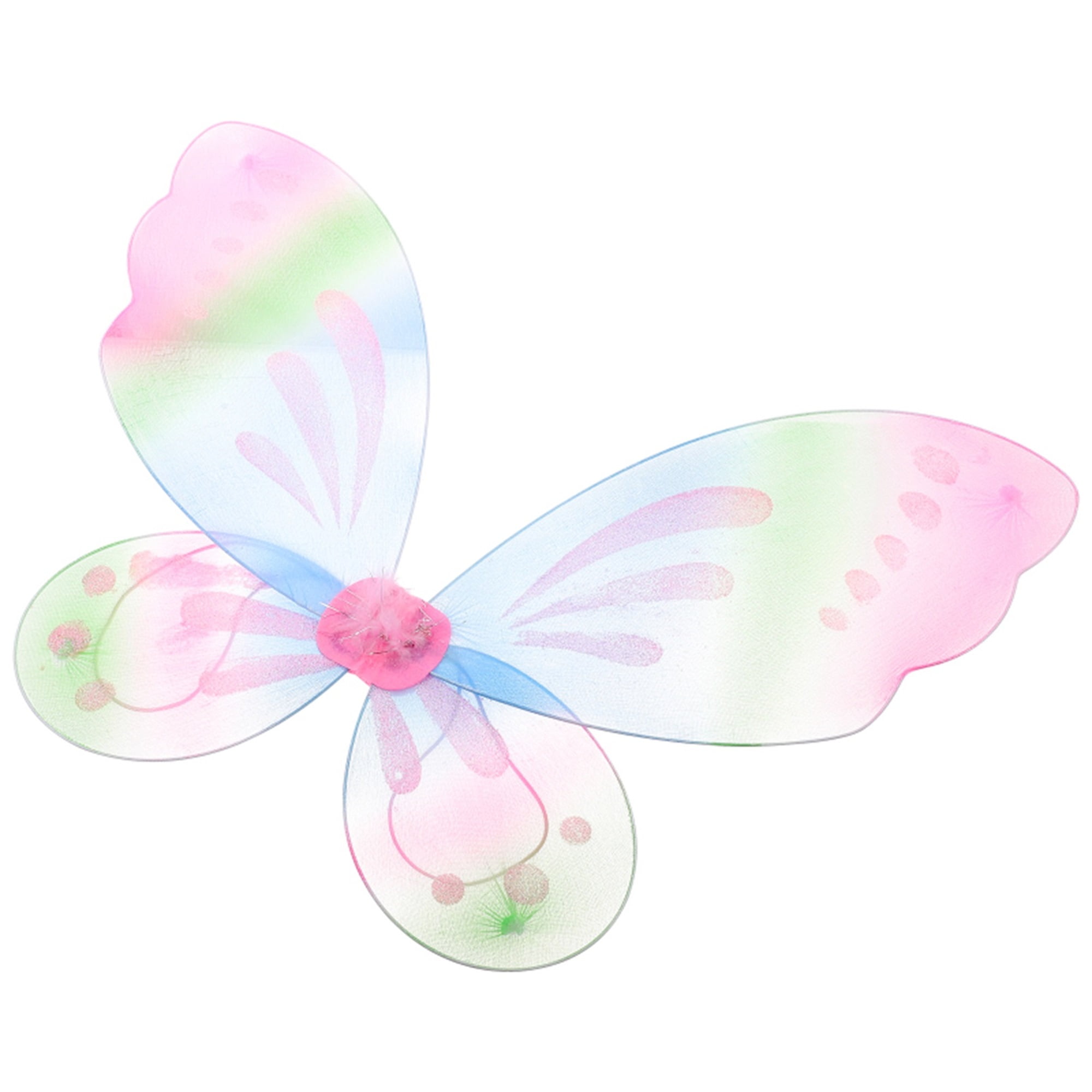 2pcs/Set Kids Color Changing Butterfly Angel Fairy Wing Costume Accessories 