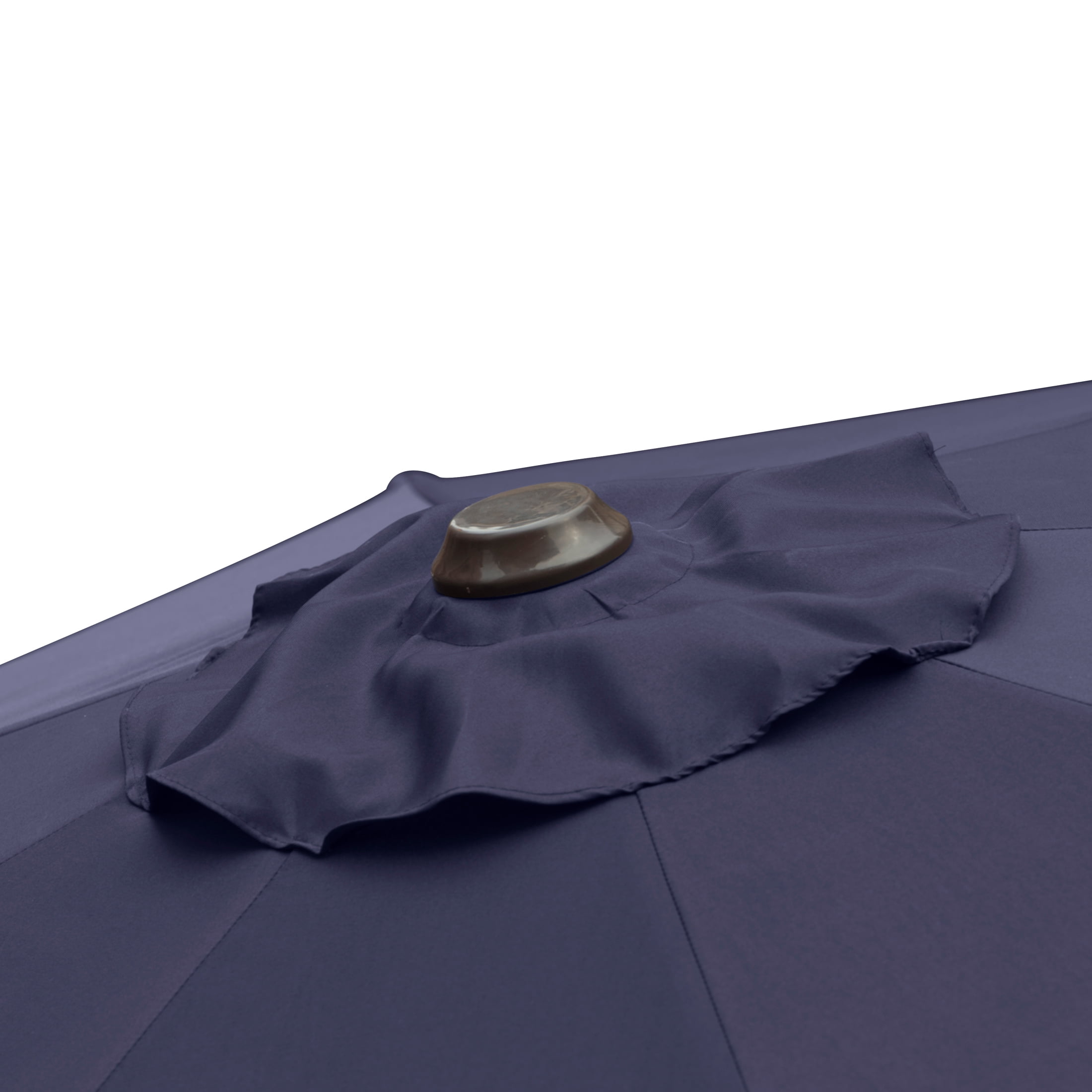 Polytrends Amada 9 ft. Patio Umbrella with Fillable Base Navy Blue