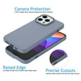 thumbnail image 4 of Cell Phone Cases for 6.1" iPhone 13 Pro, Njjex Liquid Silicone Gel Rubber Shockproof Case Ultra Thin Slim Matte Surface Cover for Apple iPhone 13 Pro 6.1" 2021 -Gray, 4 of 9