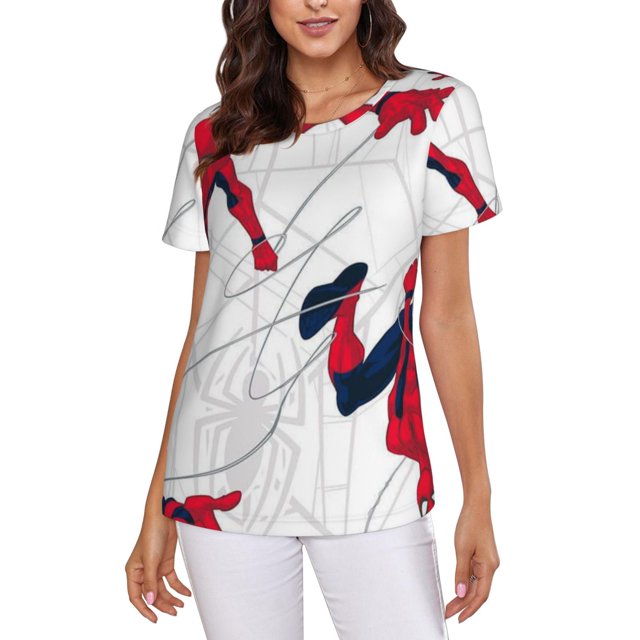 Spider-Man Women's Crew Neck Short Sleeve T-Shirt
