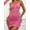 Pink, variant on 1 Pack Seamless Body Shaper for Women Under Dress One Piece Full Slip Tummy Control Shapewear Dress with Adjustable Spaghetti Strap