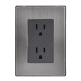 thumbnail image 3 of Placa Inox Con Contacto Dúplex, Acero Inoxidable, 10 Pzas Belug Plateado, 3 of 4