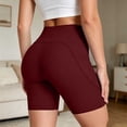 thumbnail image 5 of WAGUTH Summer Casual Workout Shorts with Pockets,Wine,XXL, 5 of 6