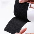 thumbnail image 1 of 2/3/5Meters Magic Sticker Tape Self Adhesive Extra Strong Double Sided Adhesive with Sticker Pad Fluffy Hook and Loop Fastener D black 50mm 5meters, 1 of 6