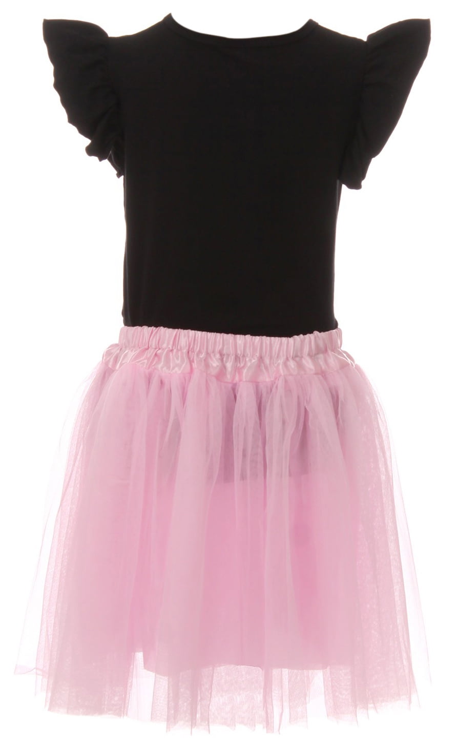 Little Girls 2 Pieces Skirt Set Holiday Party Birthday T-Shirt Top Dress Set