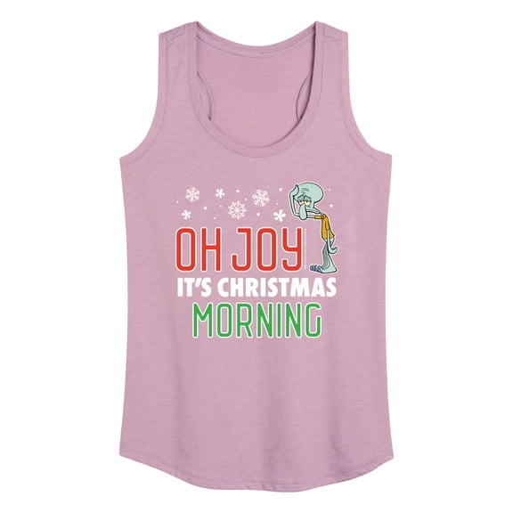 SpongeBob SquarePants - Oh Joy It's Christmas Morning - Women's Racerback Tank Top