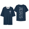 thumbnail image 2 of Christian Shirts for Men Summer Short Sleeve Crewneck Bible Verse Graphic Tees Jesus T Shirts, 2 of 3