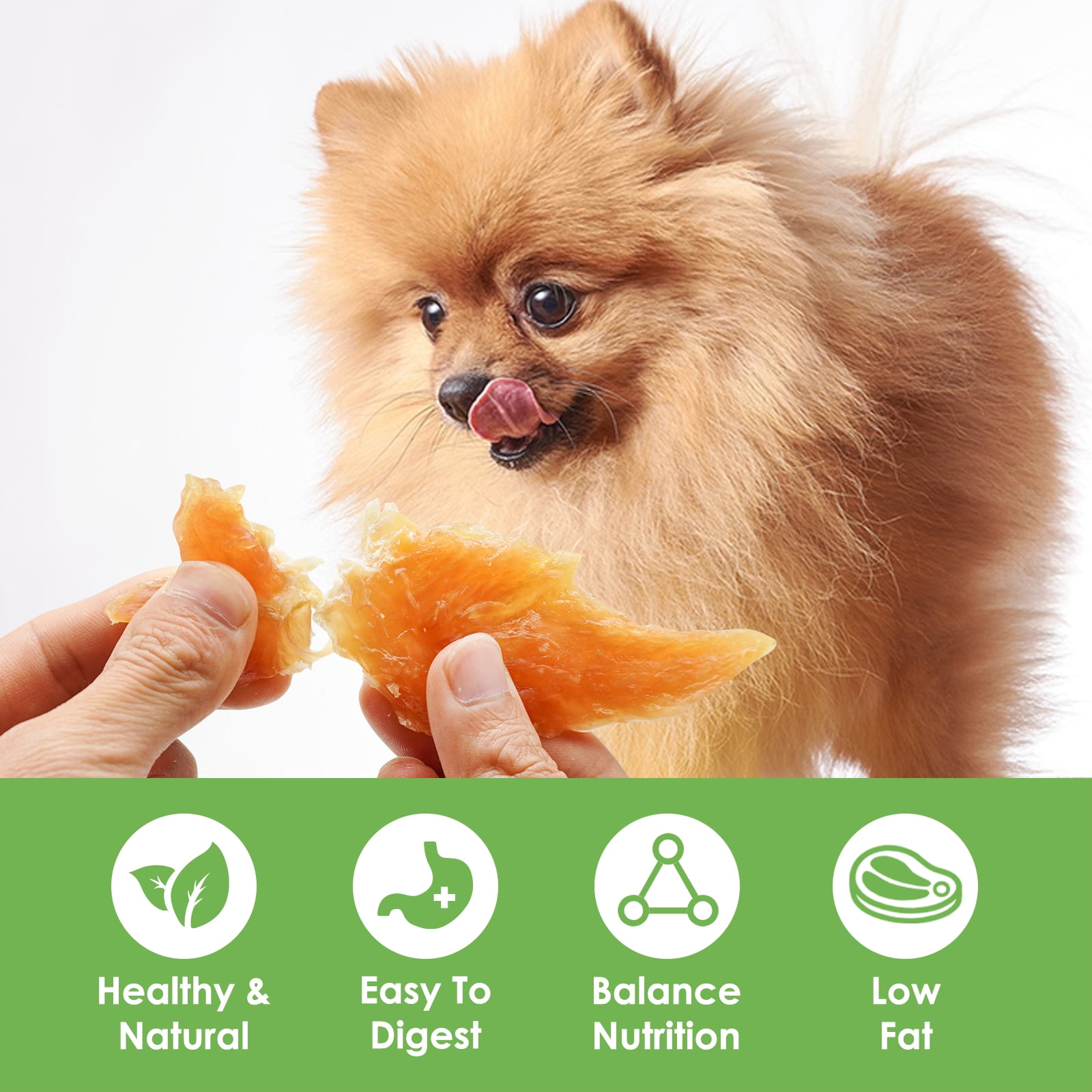 MON2SUN Chicken Jerky Slice Dog Treats, 14 oz