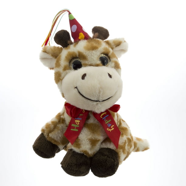Way To Celebrate Animated 8 Inch Happy Birthday Wild Silly Friends Giraffe Walmart Com Walmart Com - flamingo sings happier roblox id