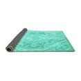 thumbnail image 2 of Ahgly Company Indoor Round Persian Turquoise Blue Traditional Area Rugs, 3' Round, 2 of 4
