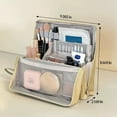 thumbnail image 3 of LKJYER Makeup Bag, Parallel Traveler Make-up Bags Fold Down Oxford Cloth Standing Makeup Bags Standing Makeup Bag with Slots Portable, Waterproof, 3 of 6