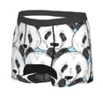 thumbnail image 2 of Kll Black Head Woman With Panda Hair Men'S Cotton Boxer Briefs Underwear-X-Large, 2 of 9