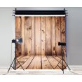 thumbnail image 2 of GreenDecor 5x7ft Wooden Wall Background for Photo Rustic Wood Floor Backdrops Photography Props, 2 of 5