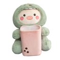 thumbnail image 3 of Soft Plush Box/ Cartoon Tissue Cover Trash Bin Multifunctional Garbage Can/ Car Accessories/ Tissue Holder Car Armrest Storage Box Dinosaur, 3 of 7