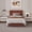Brown, variant on Bed Frame with Headboard, Fully Platform Upholstered Bed Frame, No Box Spring Needed, Noise-Free, Strong Wooden Slats Support, Easy Assembly