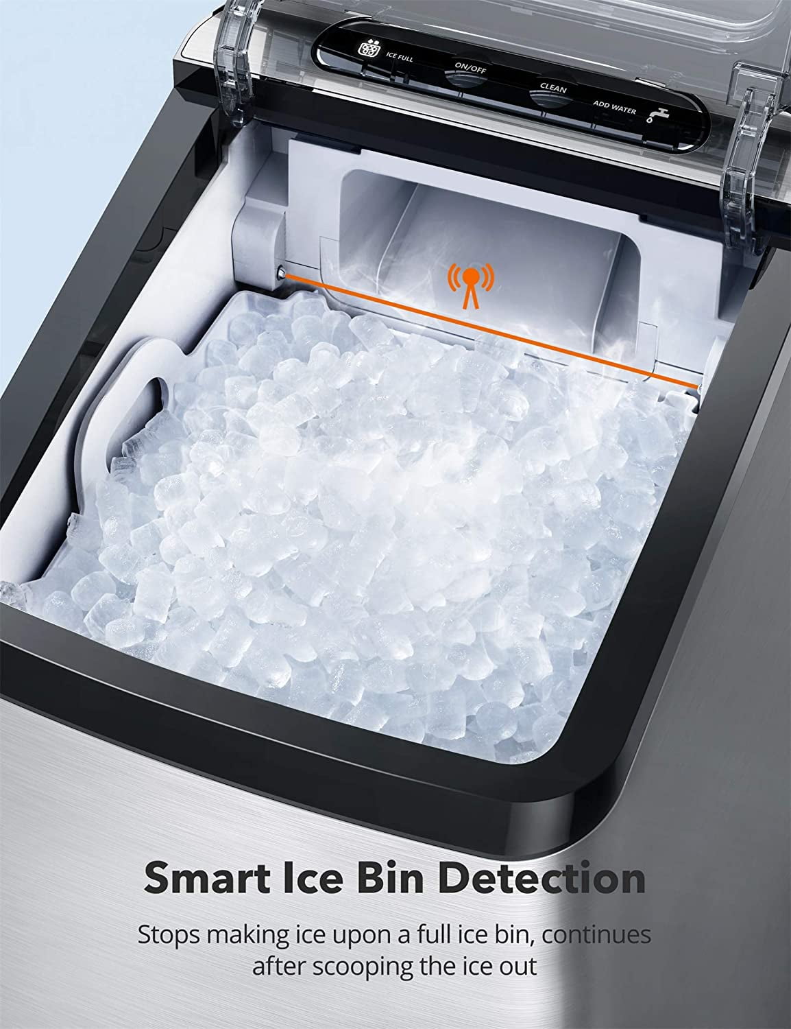 Nugget Ice Maker Countertop, 30Lbs Pebble Ice per Day, Self-Cleaning P –  Fohere