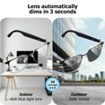 thumbnail image 4 of 2024 Smart Glasses with Auto-Dimming Lenses, 3-Second Color Change, Hands-Free Call & Music, Anti Blue Light, Unisex for Office/Outdoor/Driving/Gifts, 4 of 14