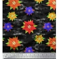 thumbnail image 1 of Soimoi polyester Crepe Fabric Paper Flower Art & Craft Print Fabric by the Yard 52 Inch Wide, 1 of 1
