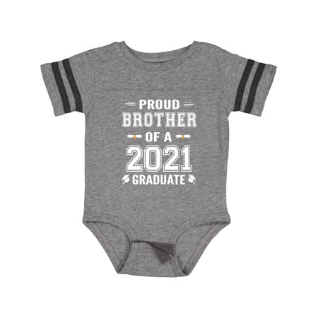 

Inktastic Class of 2021 Proud Brother of a Graduate Gift Baby Boy Bodysuit