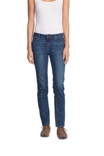 eddie bauer slightly curvy slim straight jeans