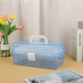 thumbnail image 4 of Caja de almacenamiento portátil de dos capas, plegable, extragrande, caja de herramientas para decoración de uñas, caja de almacenamiento de plástico, 4 of 4