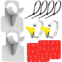 Swimming Pool Pipe Holders, Above Ground Pool Accessories, Pool Hose Support Bracket, Pool Pipe Holder Pool Hoses for Above Ground Pools Preventing Pipes Sagging Accessory (Gray)