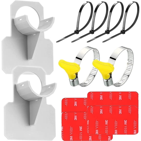 Swimming Pool Pipe Holders, Above Ground Pool Accessories, Pool Hose Support Bracket, Pool Pipe Holder Pool Hoses for Above Ground Pools Preventing Pipes Sagging Accessory (Gray)