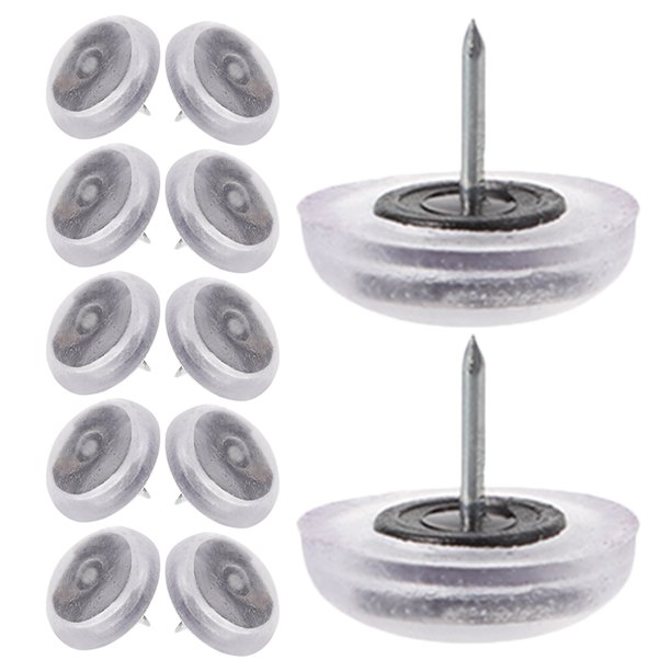 FUTUREORYY 24Ud Almohadillas Para Muebles Protectores De Patas Con Clavos Plana Silicona Antideslizante