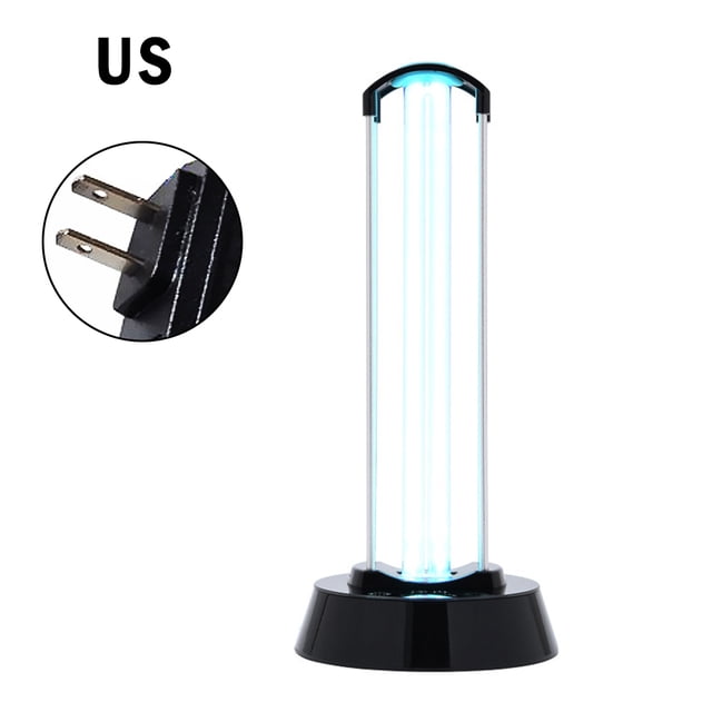 Lámpara UV de 40W Control remoto inteligente de detección del cuerpo humano 254nm Luz UV de cuarzo Enchufe de EE. UU. Negro sidaley HA4877-01B