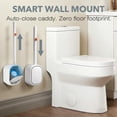 thumbnail image 4 of 2-Pack Disposable Toilet Brush & Wand Kit, Wall-Mounted Auto-Closing Caddies with 60 Refills, Deep Cleaning System with Pre-Loaded Scrubber for Rust & Hard Water - Mess-Free Modern Design, 4 of 7
