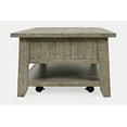 thumbnail image 5 of Jofran Telluride Rustic Distressed Acacia 50" Coffee Table with Caster Wheels and Pull-Through Drawers, 5 of 10