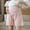 Pink, variant on Maternity Bottom Shorts High Waist Solid Color Lace Trim Comfortable Underpants White L