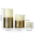 thumbnail image 2 of Furora LIGHTING LED Flameless Candles with Remote Control, Set of 8, Real Wax Battery Operated Pillars and Votives LED Candles with Flickering Flame a, 2 of 6