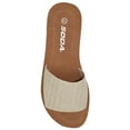 thumbnail image 2 of Soda Shoes Women Flip Flops Basic Plain Slippers Slip On Sandals Slides Casual Peep Toe Beach EFRON-S Raffia Nude 9, 2 of 2