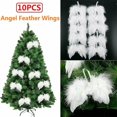 thumbnail image 1 of 10 piezas Mini alas de plumas blancas de ángel para decoraciones navideñas Kuyhfg Bienvenido a Kuyhfg, 1 of 4