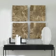 thumbnail image 3 of Uttermost Archive Organic Shape Contemporary Aluminum Wall Decor in Brass, 3 of 7