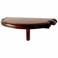 thumbnail image 1 of Hathaway Premium Half Moon Wall Shelf - Walnut Finish, 1 of 2