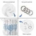 thumbnail image 5 of Starfish Coastal Waterproof Fabric Shower Curtain,Nautical Summer Beach Coral Waterproof Fabric Shower Curtain for Bathroom Curtains Bathtubs Hotel Washable Shower Curtains with 12 Hooks Long 72x78in, 5 of 8
