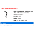 thumbnail image 2 of Lower Radiator Hose - Compatible with 1987 - 1995 Pontiac Bonneville 1988 1989 1990 1991 1992 1993 1994, 2 of 2